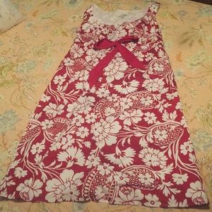 Ann Taylor Loft Summer Red Dress